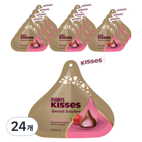 키세스 스페셜 셀렉션 스트로베리, 24개, 36g