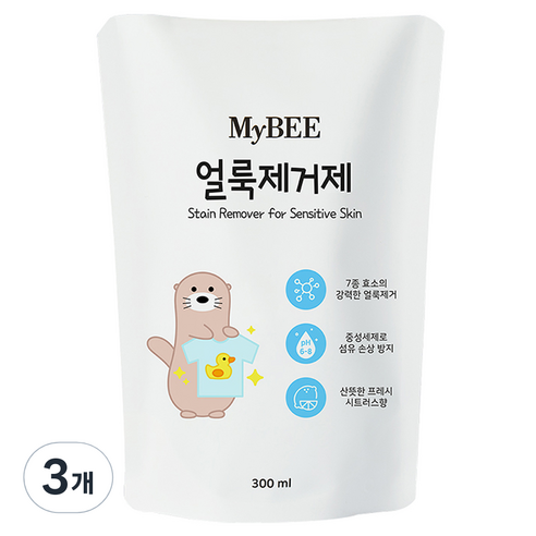 마이비 얼룩제거제 리필, 300ml, 3개