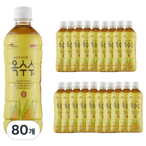 현대약품 옥수수차, 500ml, 80개
