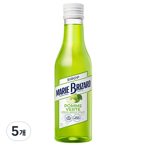 마리브리자드 그린애플 시럽, 250ml, 5개