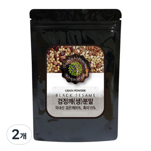성보식품 국내산 검정깨 생 분말, 150g, 2개