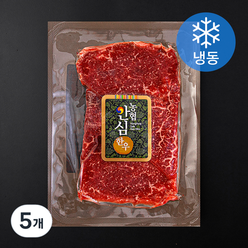 농협안심한우 슬라이스 설도 1등급 (냉동), 5개, 100g
