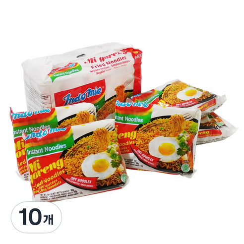 인도미 미고랭 라면 80g, 10개