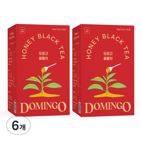 도밍고 꿀홍차, 1.5g, 20개입, 6개