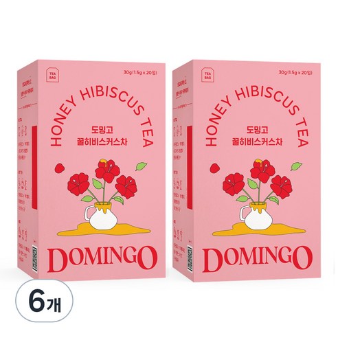 도밍고 꿀히비스커스차, 1.5g, 20개입, 6개