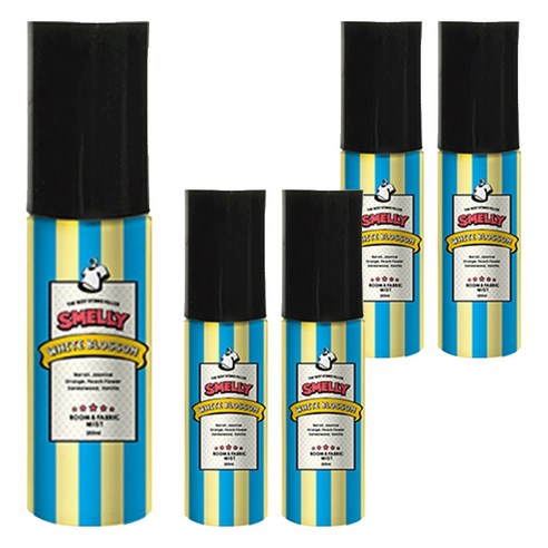 스멜리 룸앤패브릭 화이트블라썸 60ml, 55ml, 5개