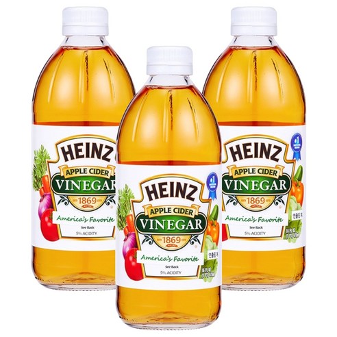 하인즈 애플사이다 식초, 473ml, 3개