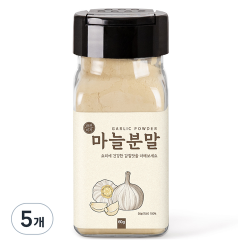 바른미각 마늘분말, 5개, 60g