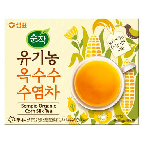 순작 유기농 옥수수 수염차 티백, 10g, 30개입, 15개