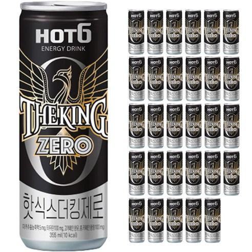 핫식스 더킹 제로 에너지 드링크, 355ml, 48개