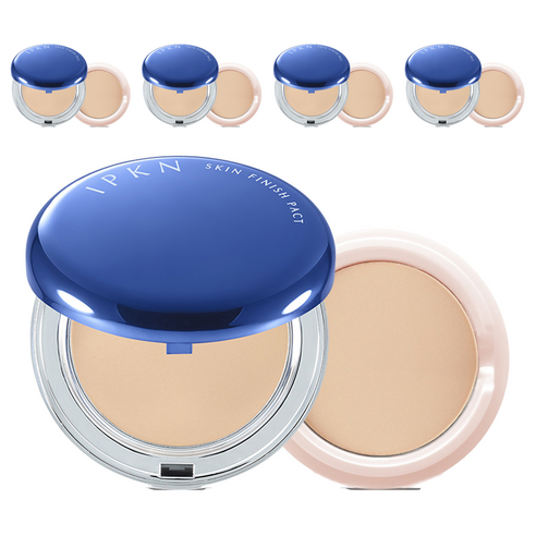 입큰 스킨 피니쉬 팩트 파우더 본품 14g + 리필 11g, 21호 누드베이지, 5개