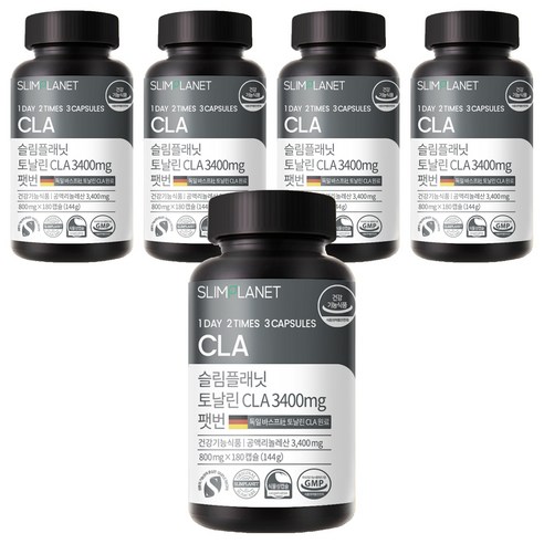 슬림플래닛 토날린CLA 3400mg 팻번, 180정, 5개