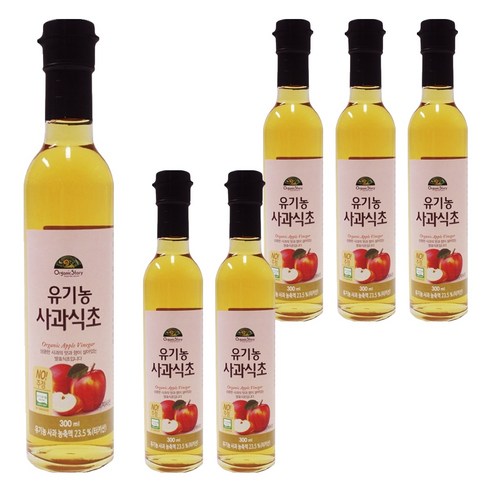 오가닉스토리 유기농 사과식초, 300ml, 6개