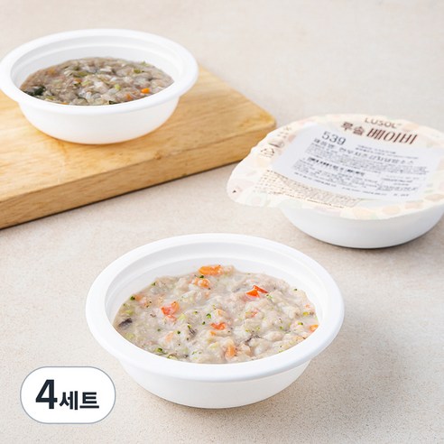 루솔 12개월이상 5단계 이유식 한우덮밥소스 세트 (냉장), 300g, 4세트