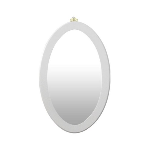 골든벨 p모던 타원형 벽거울, 화이트