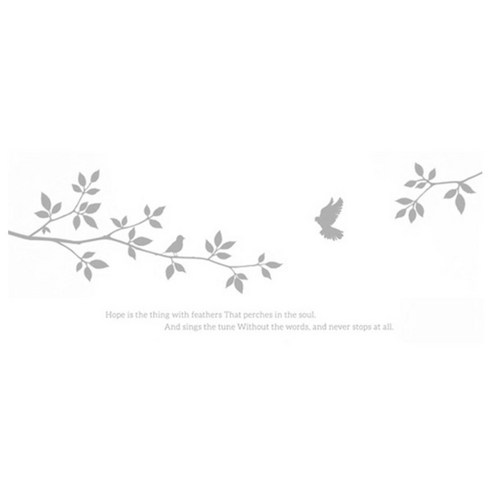 슬로우드로잉 포인트스티커 새들의노래A, 라이트그레이