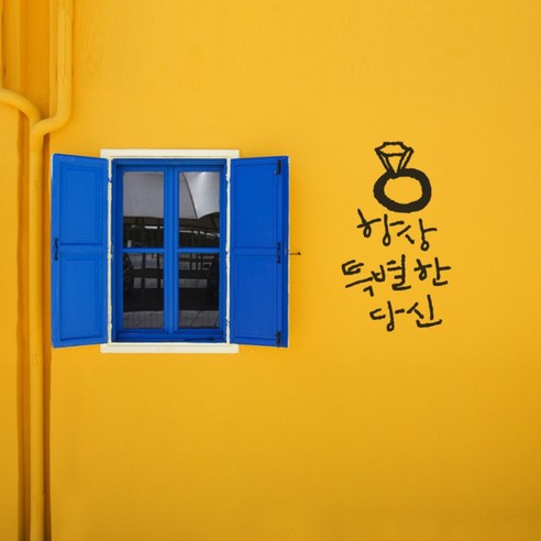 원에이엠 캘리그라피 포인트스티커 항상특별한 당신, 진회
