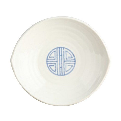 Ijin pottery 떡살백자, 화이트 타원샐러드볼