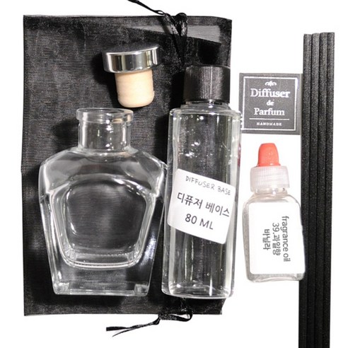 디퓨저KIT, 39.과일향-바닐라, 100ml, 라이거투명