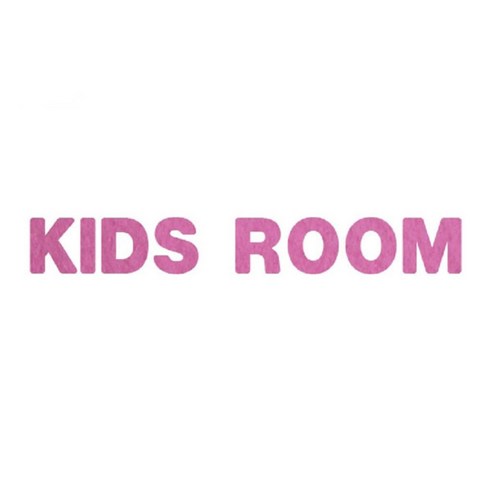 와니데코_접착이니셜 _KIDS ROOM, 핑크