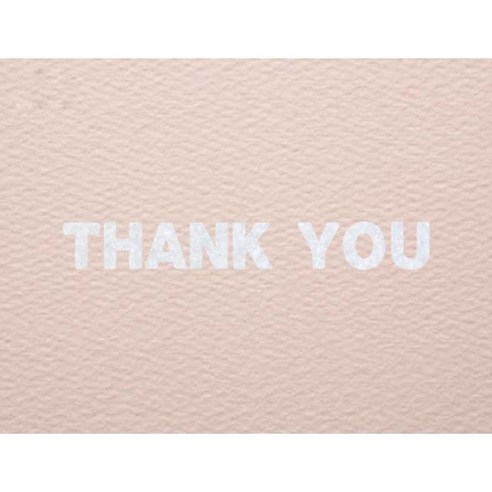 와니데코_접착이니셜 _THANK YOU, 화이트