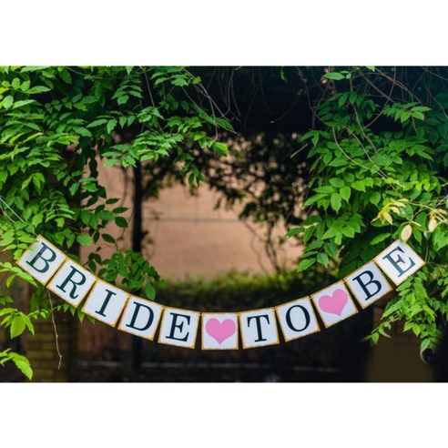 라이프스푼 패브릭 가랜드 2, BRIDE TO BE 2, 1개