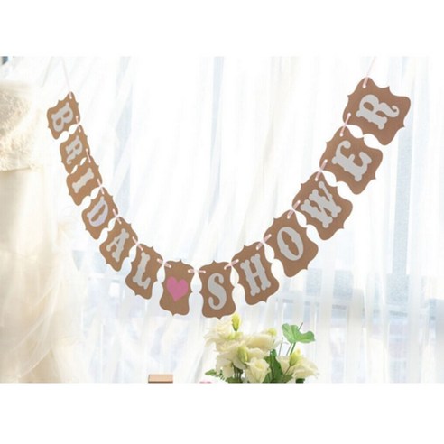 라이프스푼 패브릭 가랜드 2, BRIDAL SHOWER, 1개