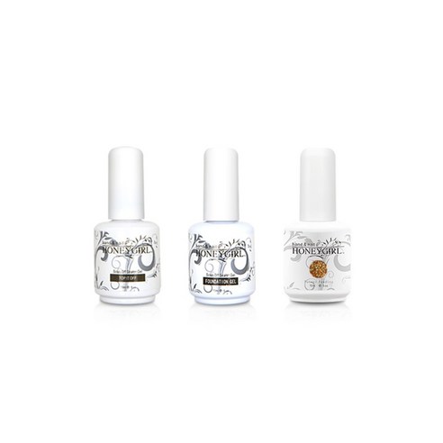 허니걸 트리플젤네일세트, 펄골드, 15ml