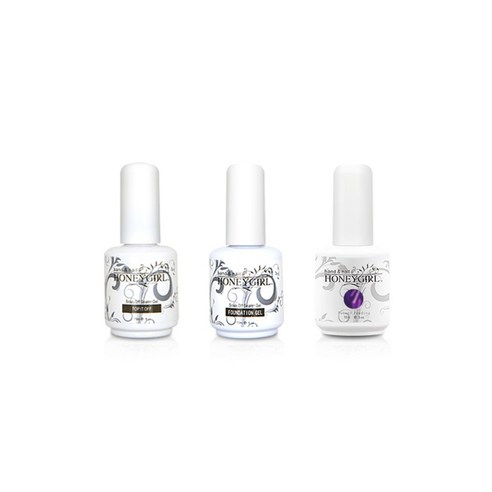 허니걸 트리플젤네일세트, 샤플리퍼플레인, 15ml