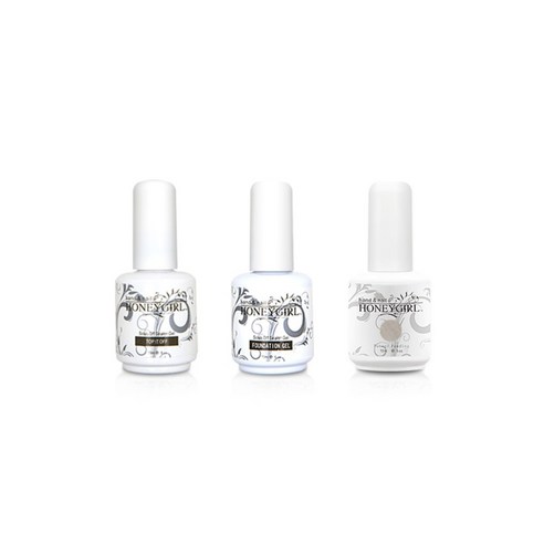 허니걸 트리플젤네일세트, 샤인라이트그레이, 15ml