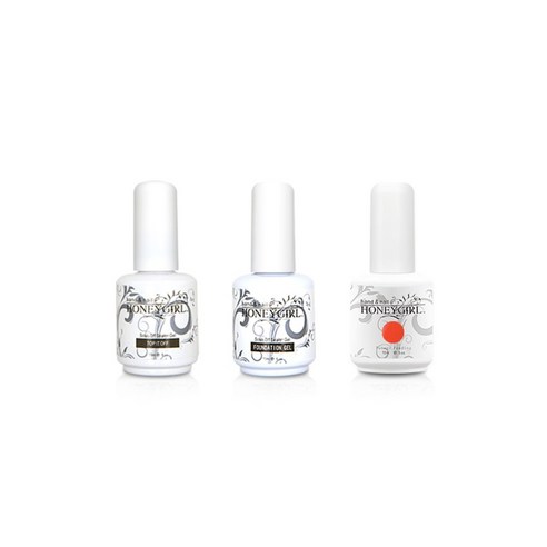 허니걸 트리플젤네일세트, 보연시펄시먼, 15ml