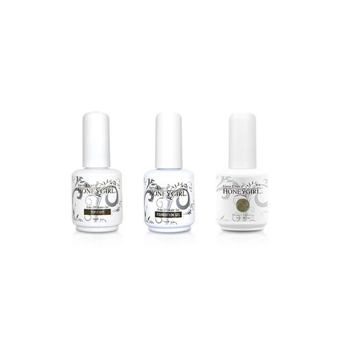 허니걸 트리플젤네일세트, 펄초코브라운, 15ml