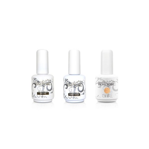 허니걸 트리플젤네일세트, 펄피치퍼플, 15ml