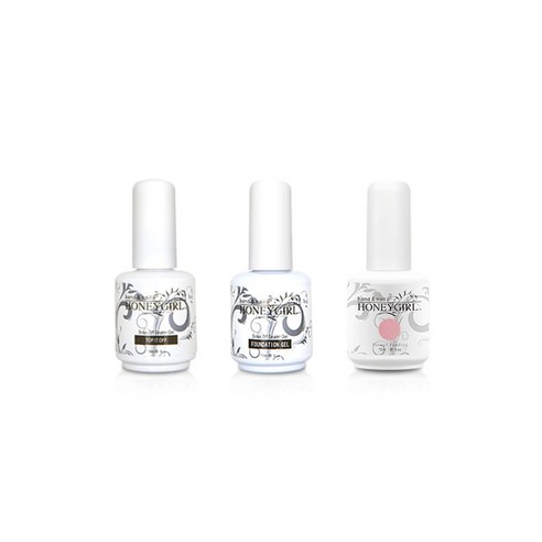 허니걸 트리플젤네일세트, 샤인셀핑크, 15ml