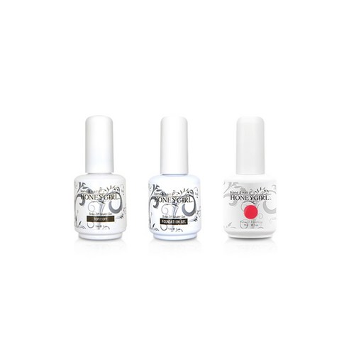 허니걸 트리플젤네일세트, 보연시마이타이레드, 15ml