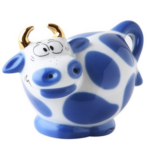 괴벨 인테리어장식 양념통, Cow-boy Blue Spotted
