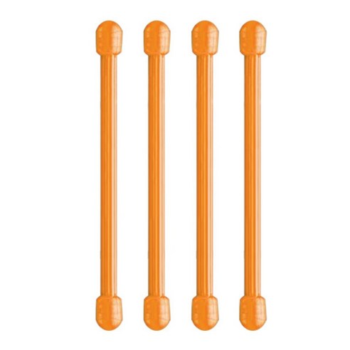 기어 타이 3IN 4pk, 오렌지, 4개
