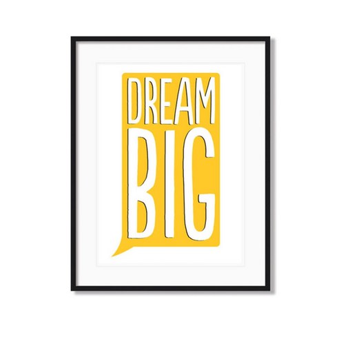 북유럽 아이방 포스터 액자, DREAM BIG