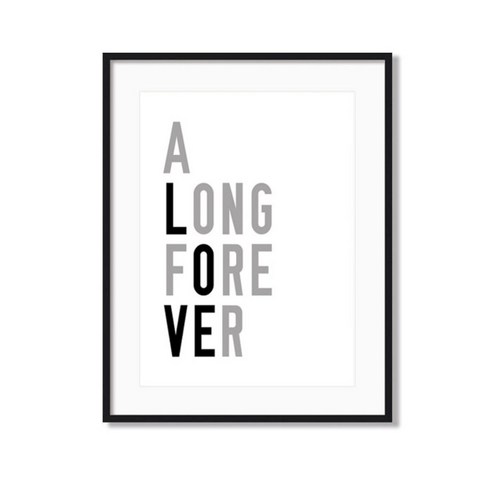 신혼집 모던 인테리어 액자 포스터_FOREVER