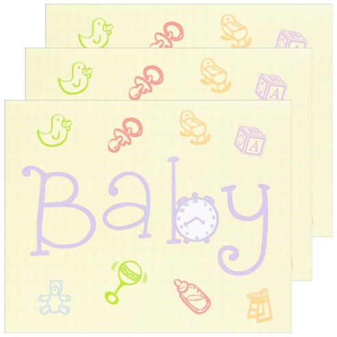 홀마크 베이비 축하카드, BABY WG1030, 3개