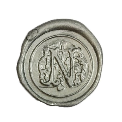 가일아트 씰 스티커 실버 알파벳, 도안 N (씰스티커 12p), 1개