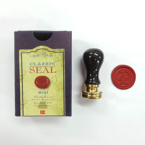 가일아트 블랙멀티쎄라믹 알파벳코인 씰도장세트 (해당씰스터커부착), 2p (씰 1p, 코인 D 1p) + 종이케이스, 1개