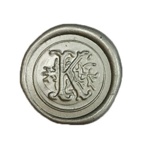 가일아트 씰 스티커 실버 알파벳, 도안 K (씰스티커 12p), 1개