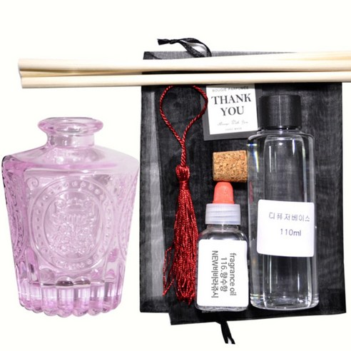 케이지 디퓨저KIT 엔틱심볼 핑크 우드태슬 향수향, NEW 비바라쥬시, 150ml