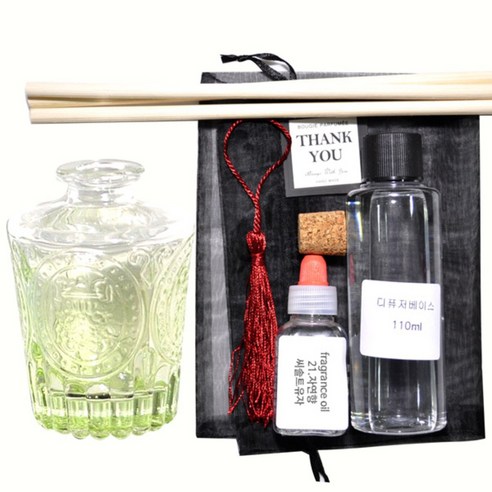케이지 디퓨저KIT 엔틱심볼 그라그린 우드태슬 자연향, 씨솔트 유자, 150ml