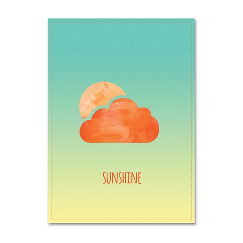 모노마니 패브릭포스터 SUNSHINE, 혼합색상