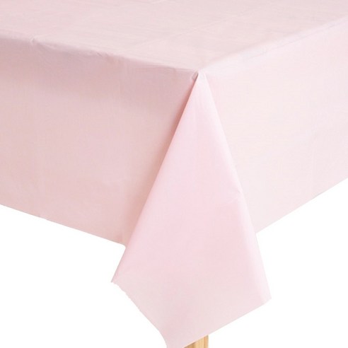 파티팡 비닐 테이블보 2개, 파스텔핑크, 137 x 274 cm
