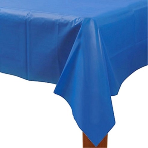 파티팡 비닐 테이블보, 블루, 274 x 137 cm