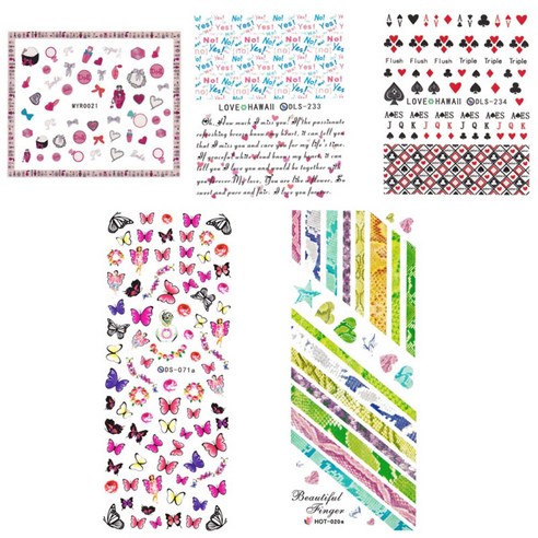 황군통상 네일스티커, MYR 021,DLS 233,DLS 234,DS 71,HOT 020, 1개