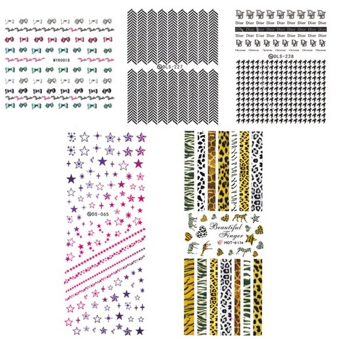 황군통상 네일스티커, MYR 018,DLS 227,DLS 228,DS 65,HOT 017, 1개